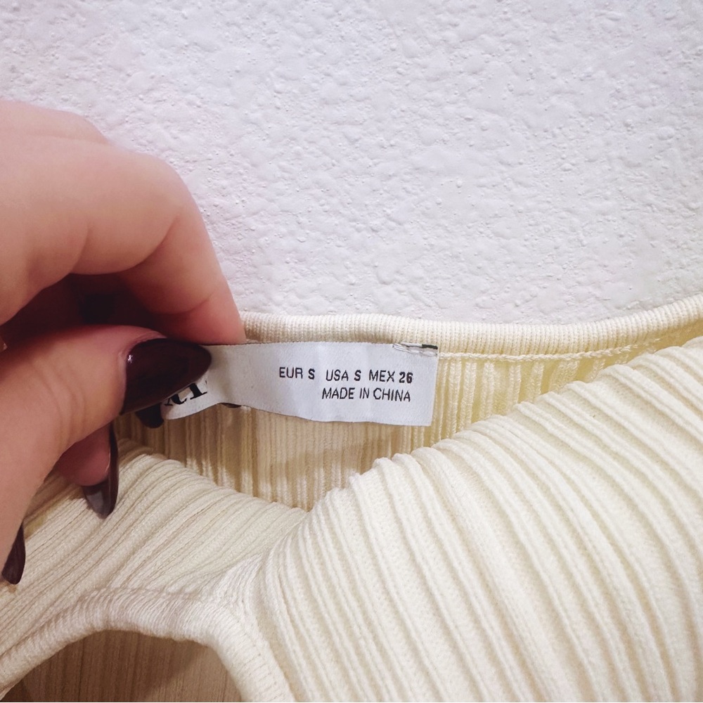 Zara || Ribbed Knit Bodysuit - Picture 13 of 13